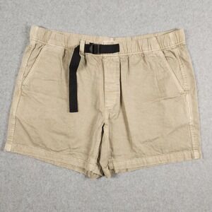 Outerknown Shorts Mens XL Khaki Chino Organic Belted Surf Skate Hiking Outdoors